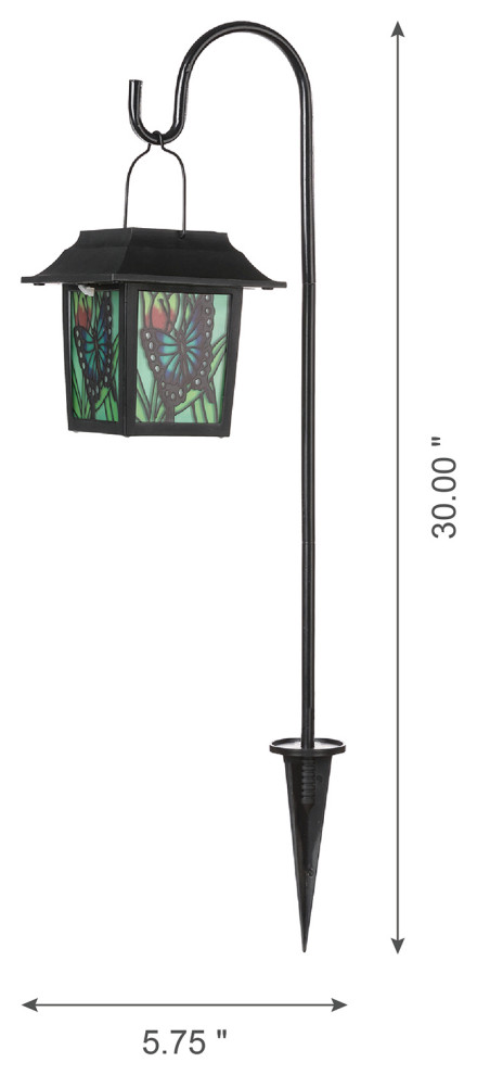 30 quotH Solar Powered LED Pathway Light Garden Stake   Contemporary   Path Lights   by Glitzhome  Houzz