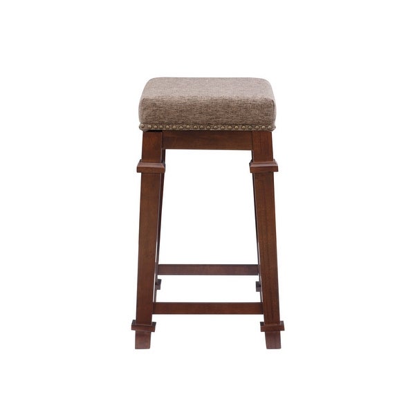 Copper Grove Willamette Tweed Backless Counter Stool