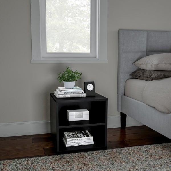 Hastings Home 2-Shelf Cube End Table - 15.75