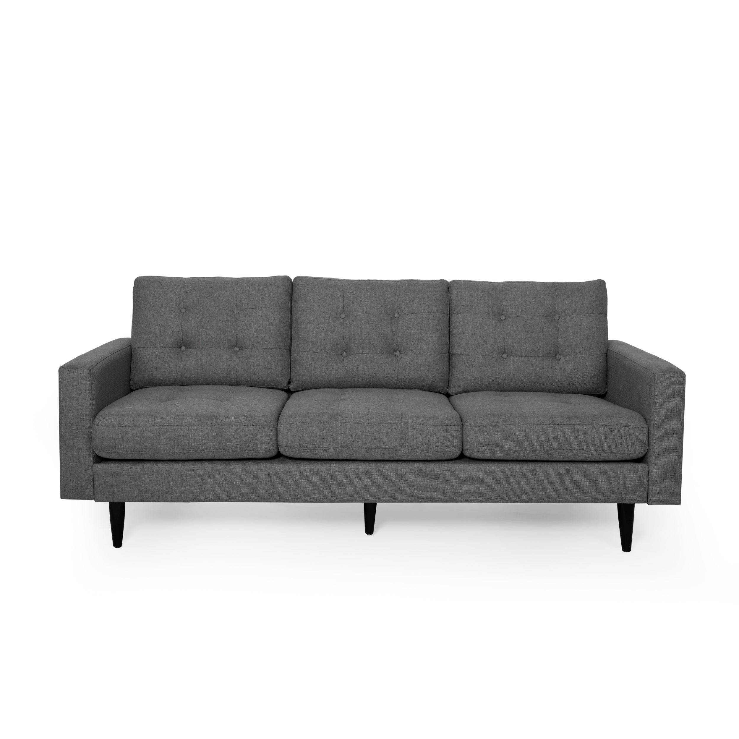 Ayumi Contemporary Tufted Fabric 3 Seater Sofa