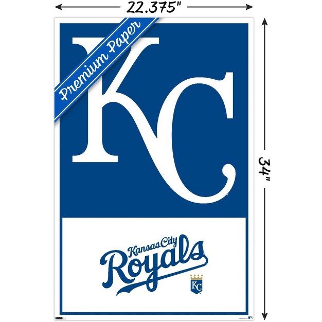 Trends International Mlb Kansas City Royals Logo 22 Unframed Wall Poster Prints