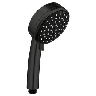 GROHE Tempesta 2-Spray Patterns 1.5 GPM 4 in. Wall Mount Rain Handheld Shower Head in Matte Black 275712432