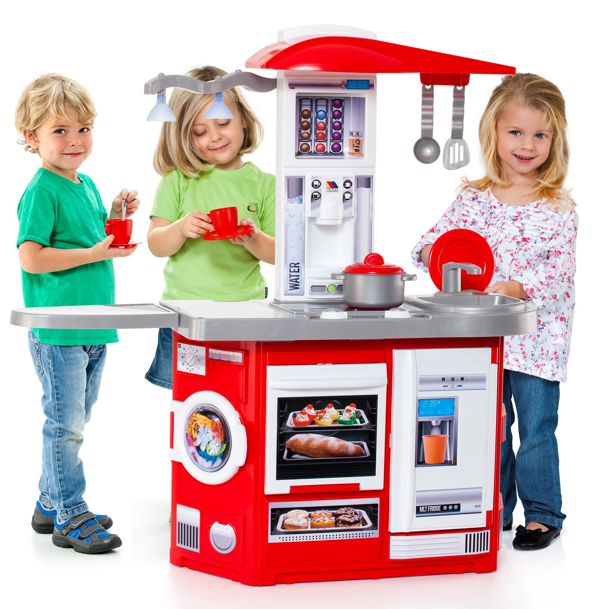 Molto Pretend Play Cook'n'Play Electronic Kitchen Playset with Accessories