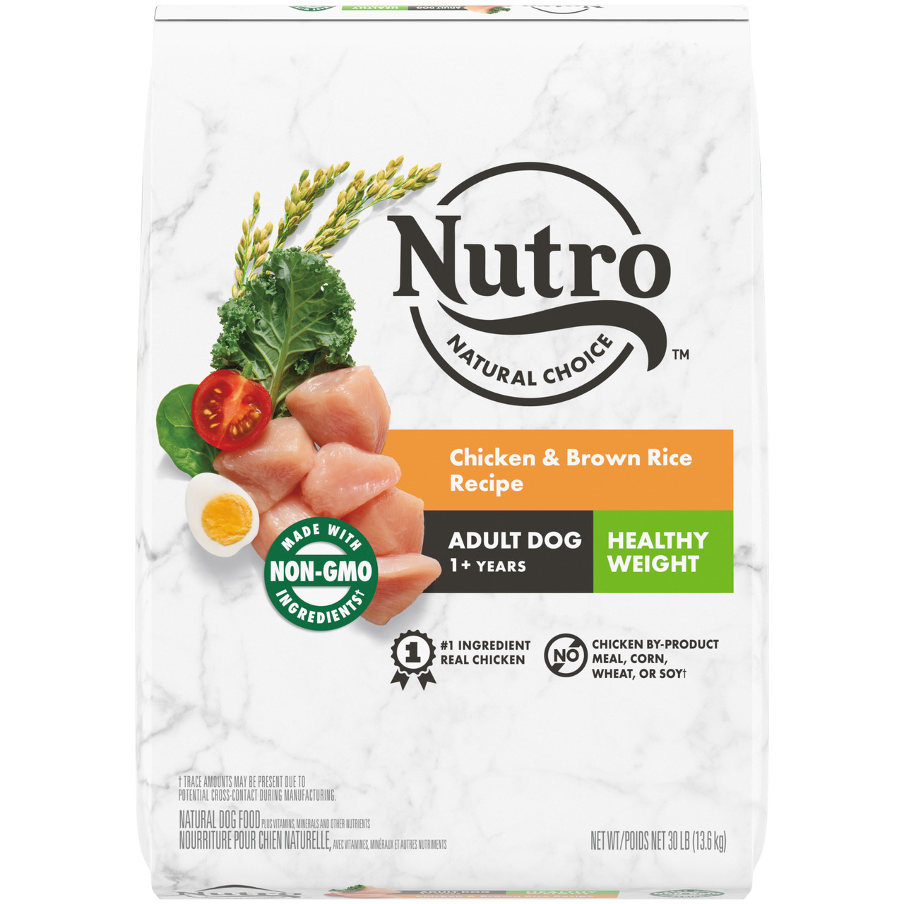 Nutro Natural Choice Healthy Weight Chicken and Brown Rice Adult Dog Food， 30 Lbs.