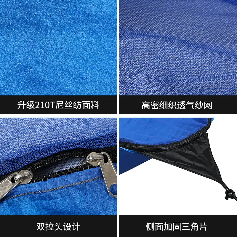 Anti mosquito Hammock Wholesale Customized for Outdoor Camping Traveling Sand Free Waterproof Adult Portable Hammock 2 Person