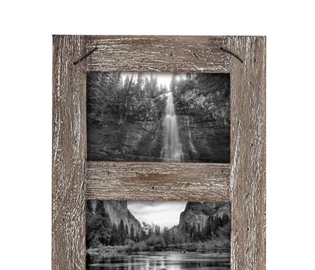 4 X 6 Inch Decorative Distressed Wood Picture Frame With Nail Accents Holds 5 4x6 Photos Foreside Home amp Garden