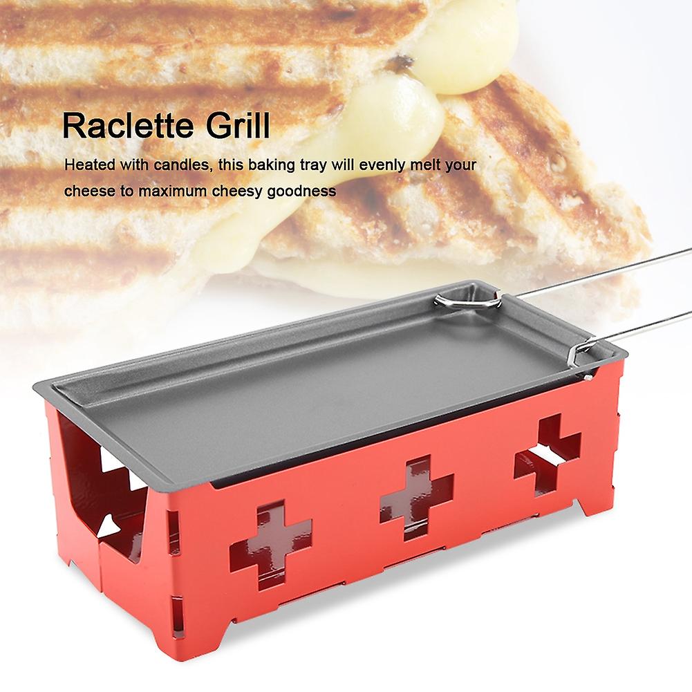 Portable Non-Stick Cheese Raclette Rotaster Baking Tray Stove Set Home Kitchen Grilling Tool #1