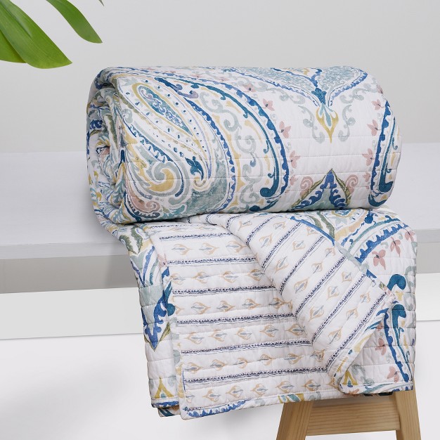 Alita Damask Quilted Throw Levtex Home