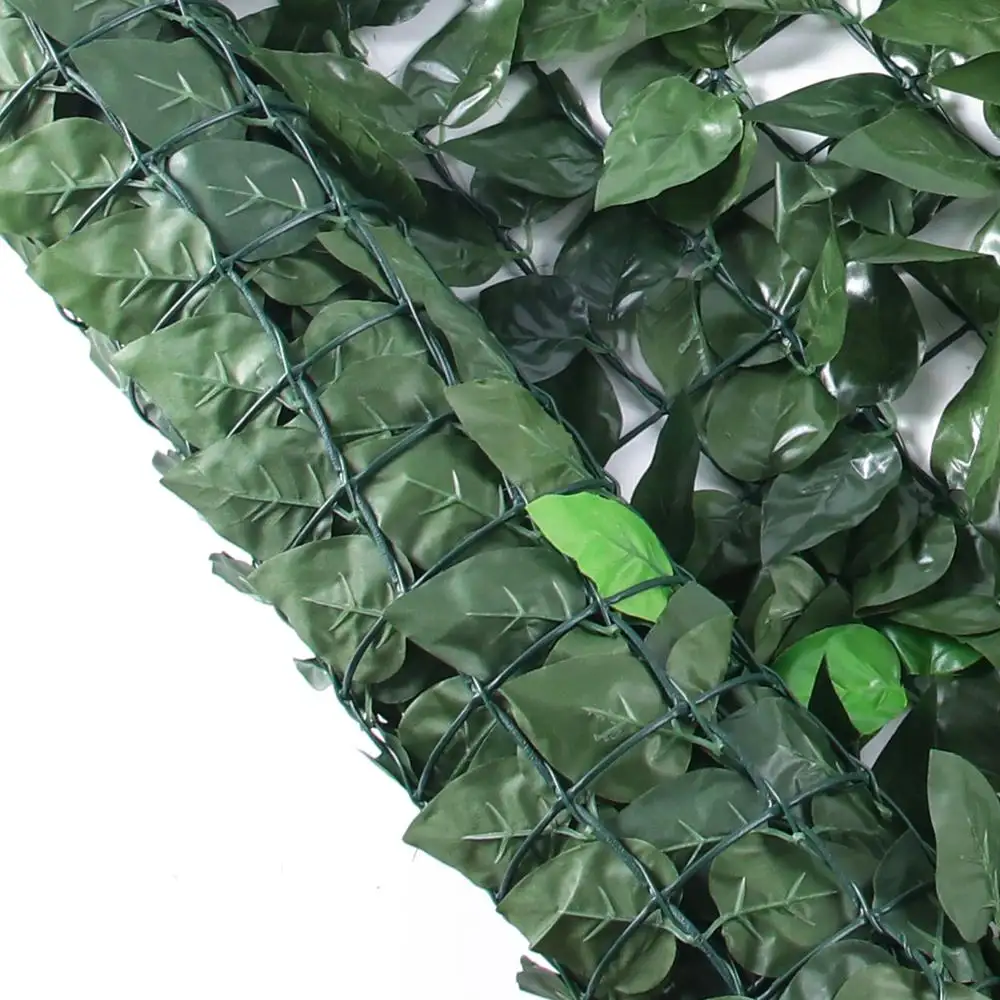 ZL 1 Garden Supplies 1x3 m Privacy Faux PE Plant Screen Balcony Artificial Ivy Leaf Roll Fence for Privacy Garden