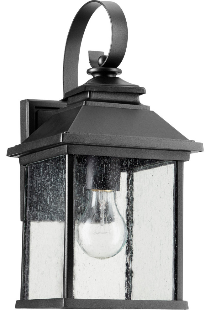 Pearson 1 Light Outdoor Wall Light in Noir   Transitional   Outdoor Wall Lights And Sconces   by Lighting New York  Houzz