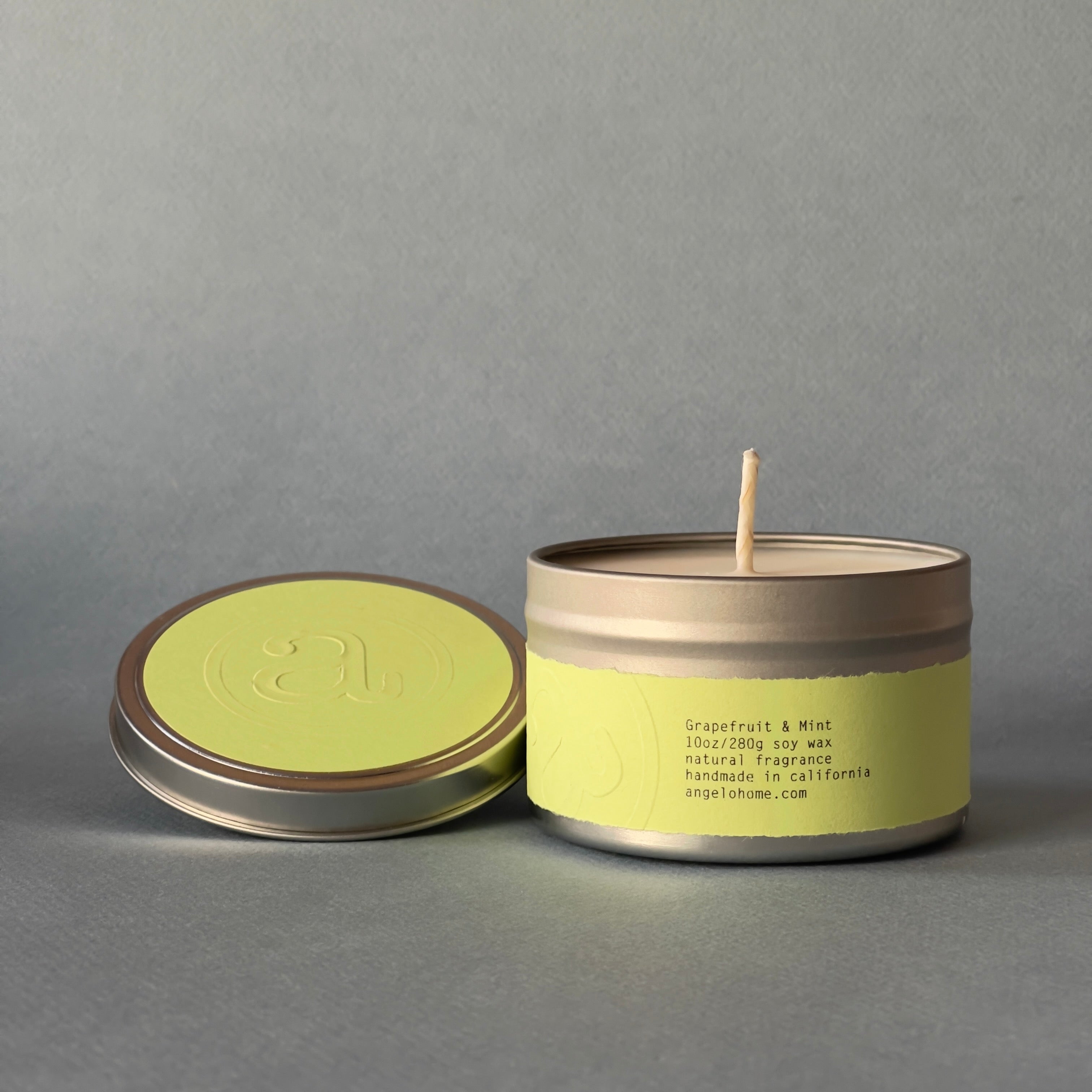 angelo:HOME Grapefruit & Mint Scented Candle