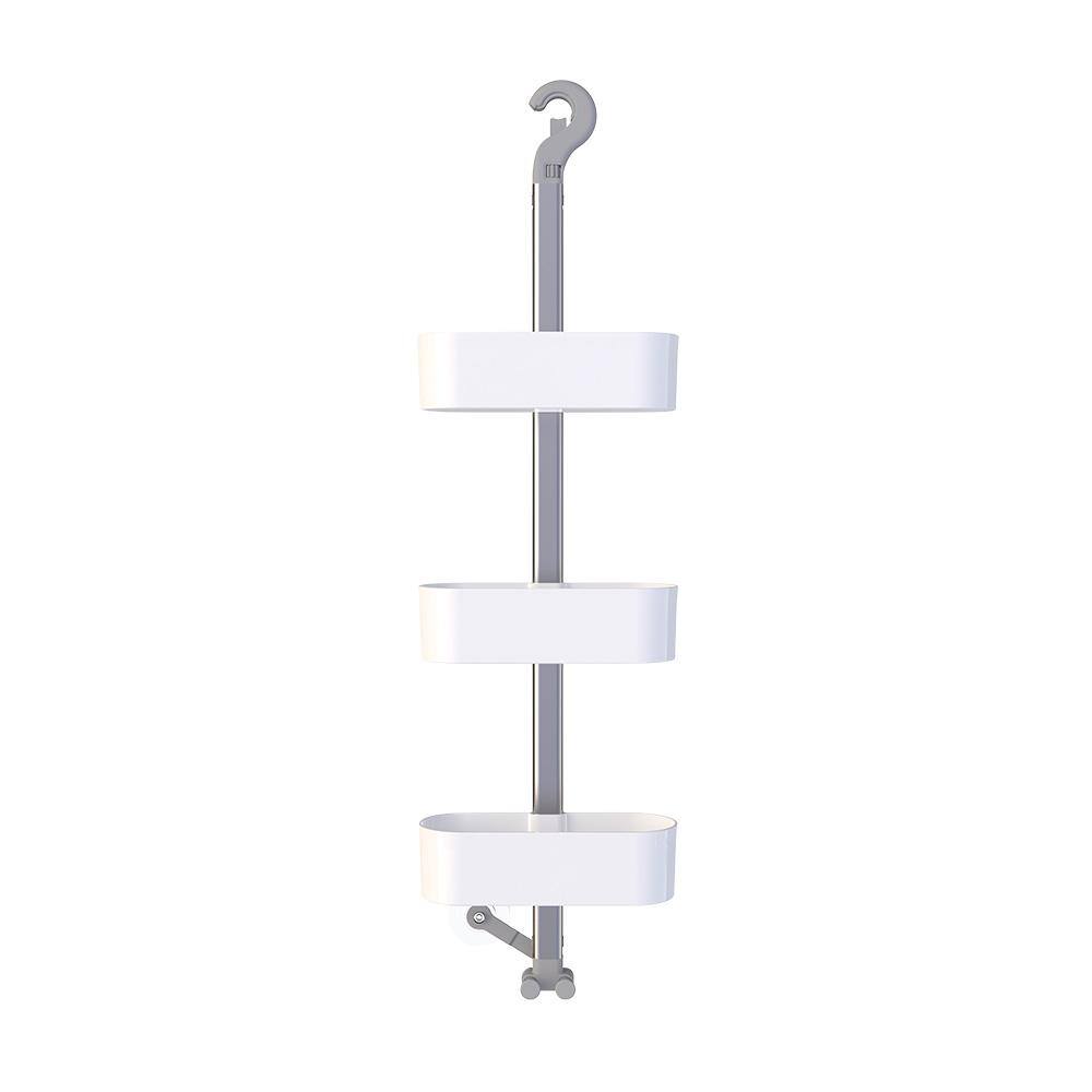 m MODA at home enterprises ltd. Grasp Over the Shower Caddy 24.4 in. x 11 in. in White 305920-WHT