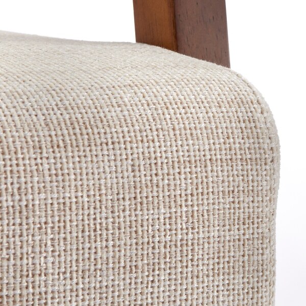 Lifestorey Serena Cane and Solid Wood Accent Chair