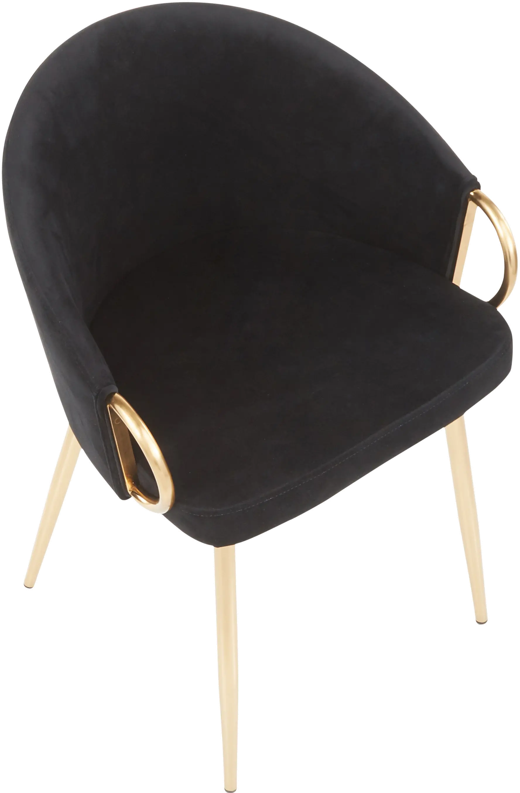 Black Velvet Glam Chair