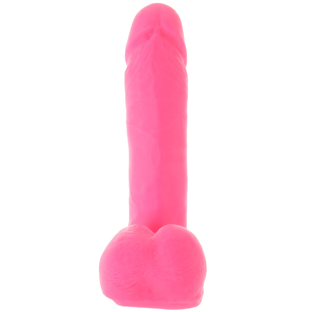 Neo 8 Inch Dual Density Ballsy Dildo in Pink