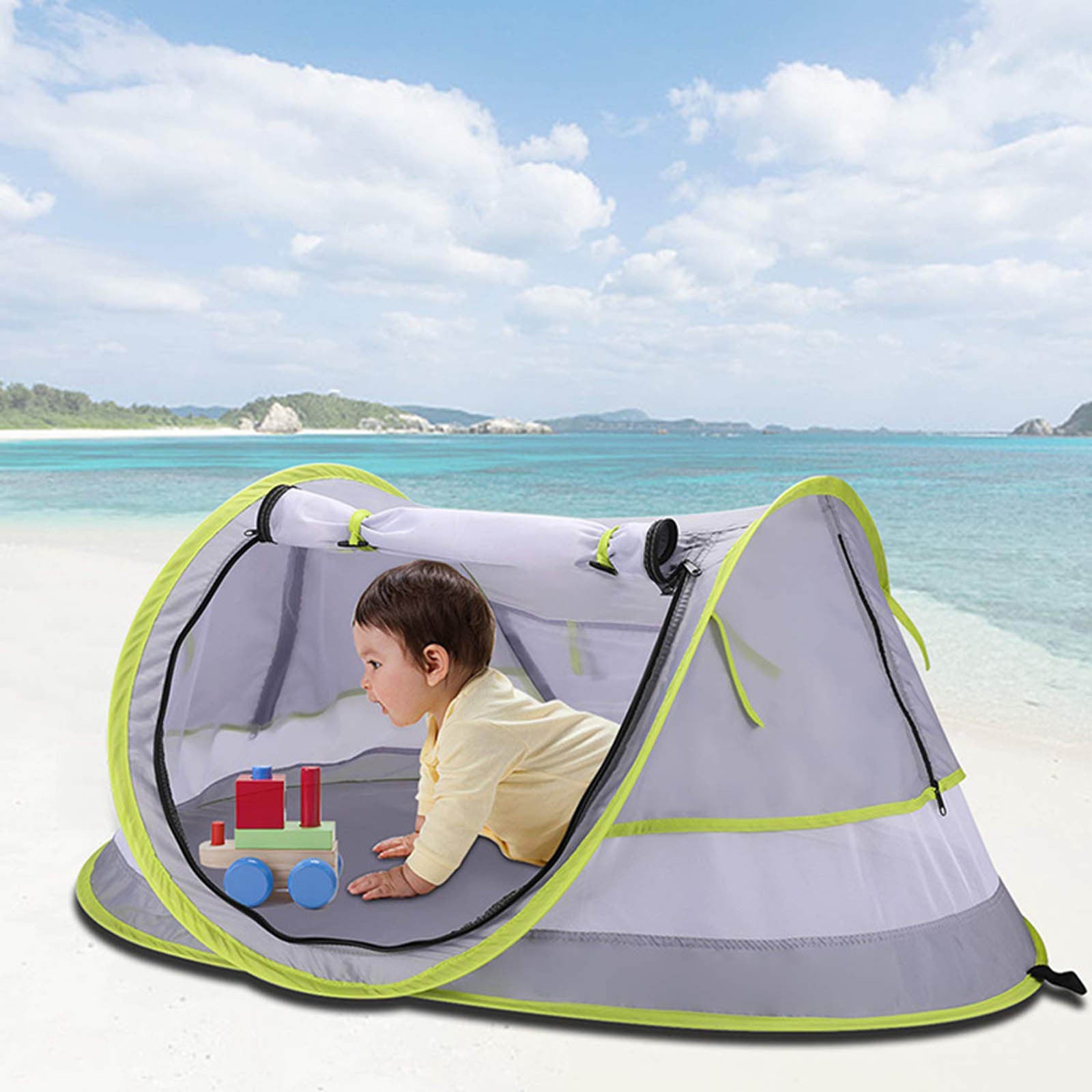 〖Hellobye〗Foldable Baby Sunscreen And Mosquito Proof Tent On Travel Beach