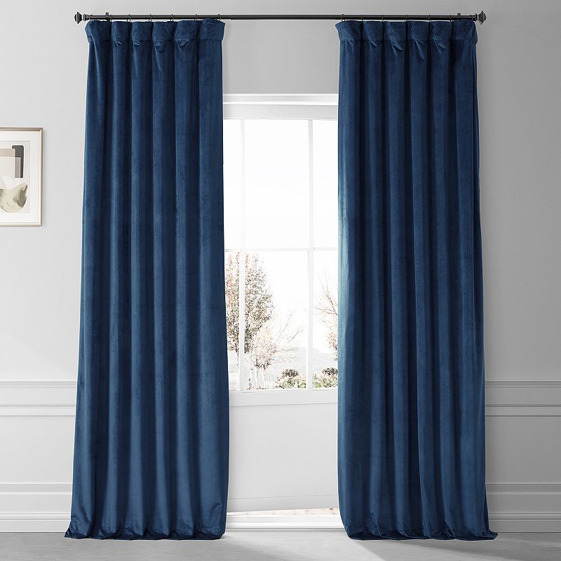 EFF Signature Plush Velvet Hotel Blackout Window Curtain