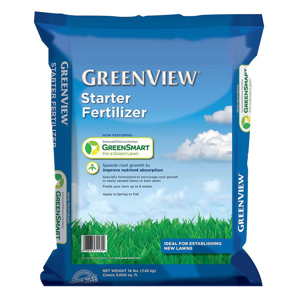 GreenView 16 lbs. Starter Fertilizer Covers 5000 sq. ft. (10-18-10) 2131184