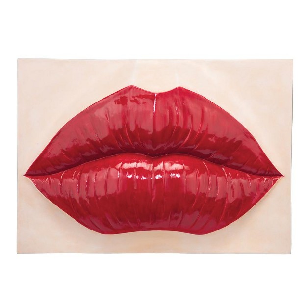 Design Toscano Pop Art Lips Wall Sculpture