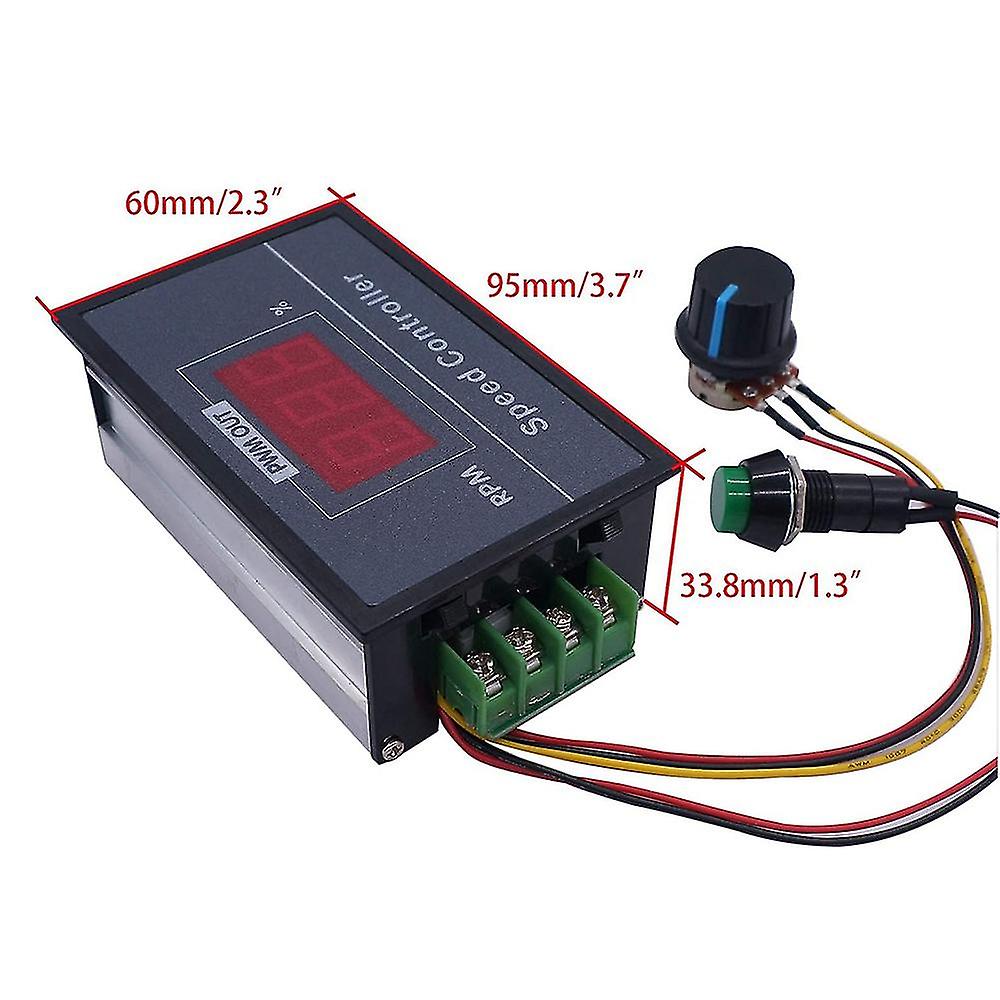 Pwm Dc Motor Speed Controller With Digital Display 30a Pwm Adjustable Speed Stepless Regulator