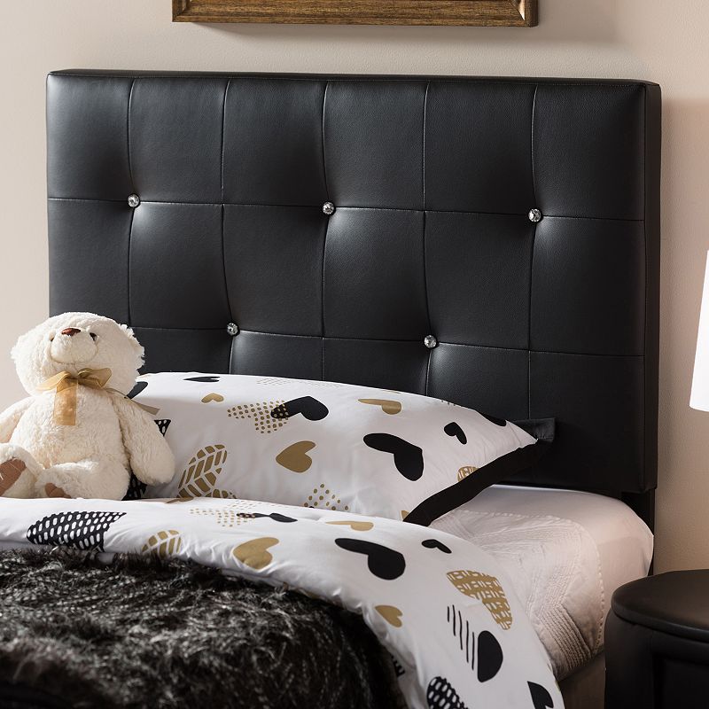 Baxton Studio Kirchem Faux Leather Twin Headboard