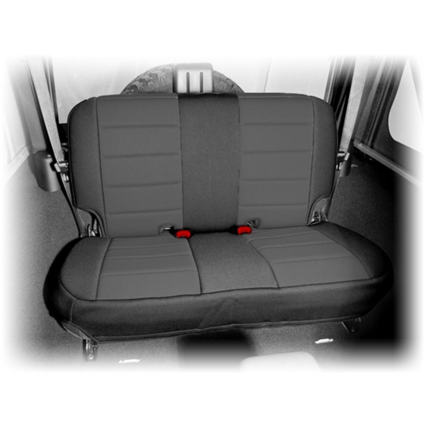 Rugged Ridge 13265.01 Seat Cover， Rear， Neoprene Black; 07-18 Jeep Wrangler JK