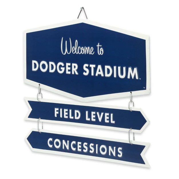 Mlb Los Angeles Dodgers Baseball Field Metal Panel