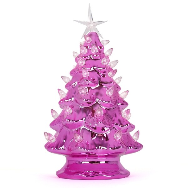 Pink Pearl Ceramic Christmas Tree