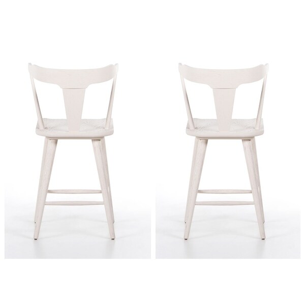 Ripley Counter Stool (White，Set of 2)