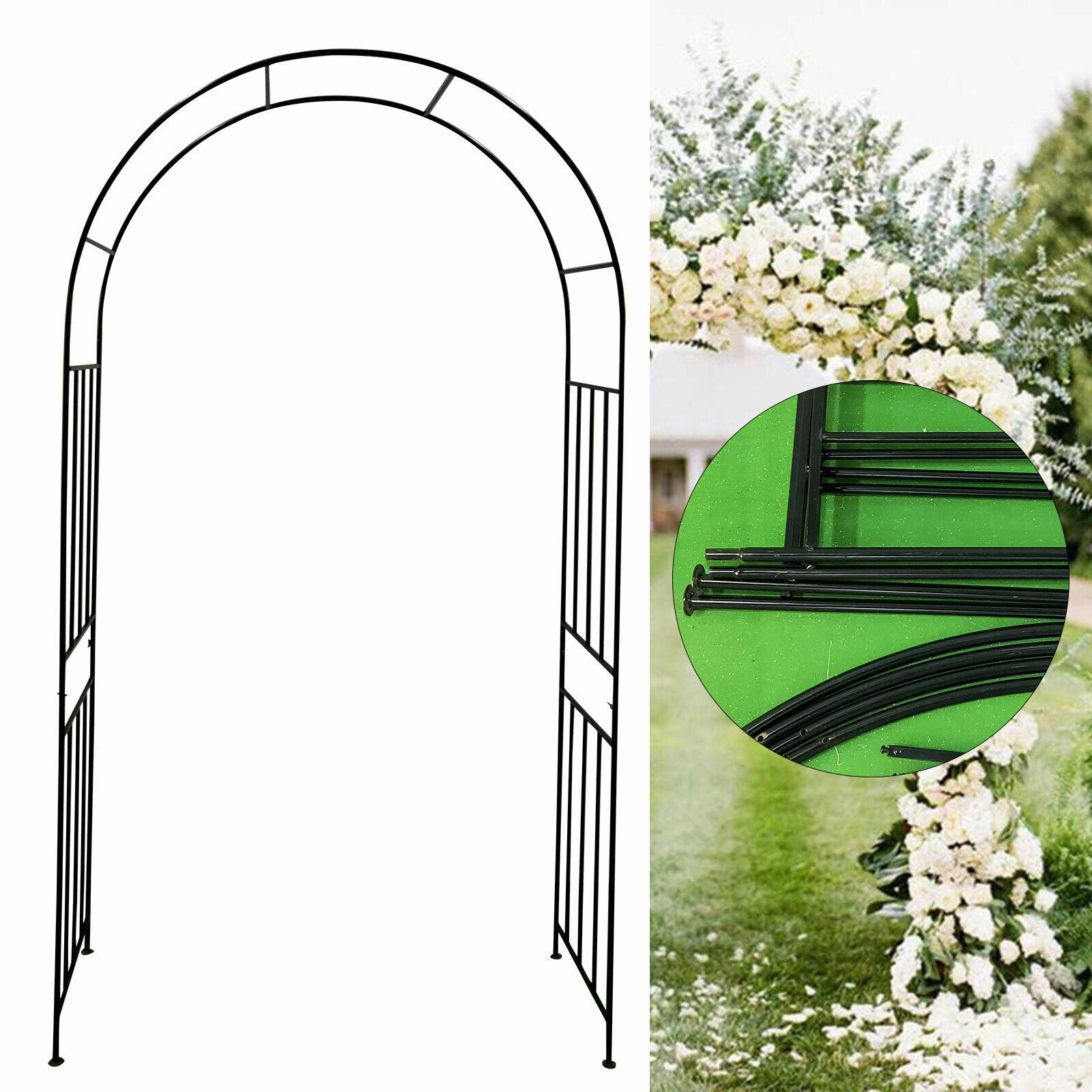 Garden Wedding Rose Arch Pergola Archway Flowers Climbing Plants Trellis Metal