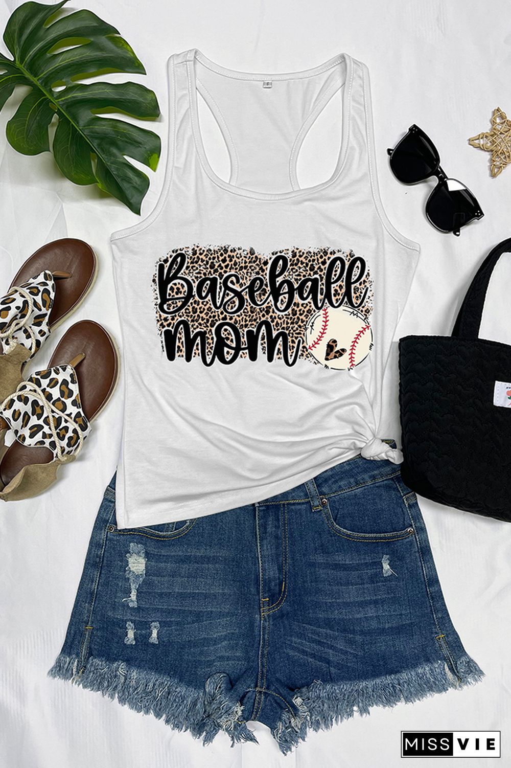 Baseball Mom Sleeveless Tank Top Wholesale