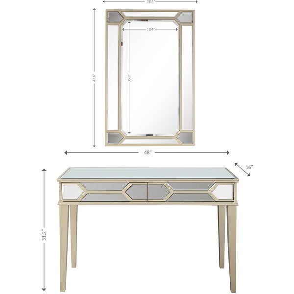 Keeley Mirror and Console Table