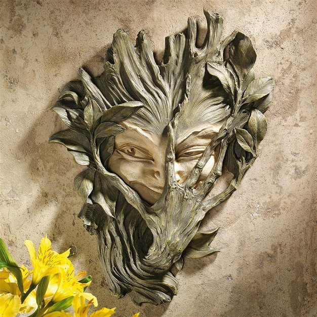 Design Toscano Bashful Wood Sprite Wall Sculpture