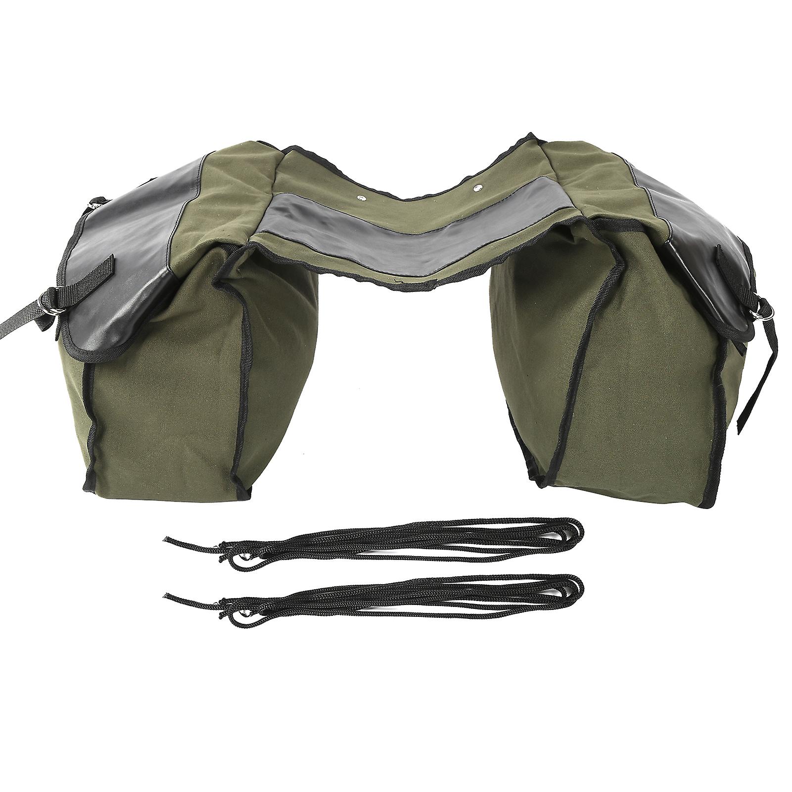 Bicycle Carrier Bag Outdoor Portable Mountain Bike Cycling Rear Storage Bag Green