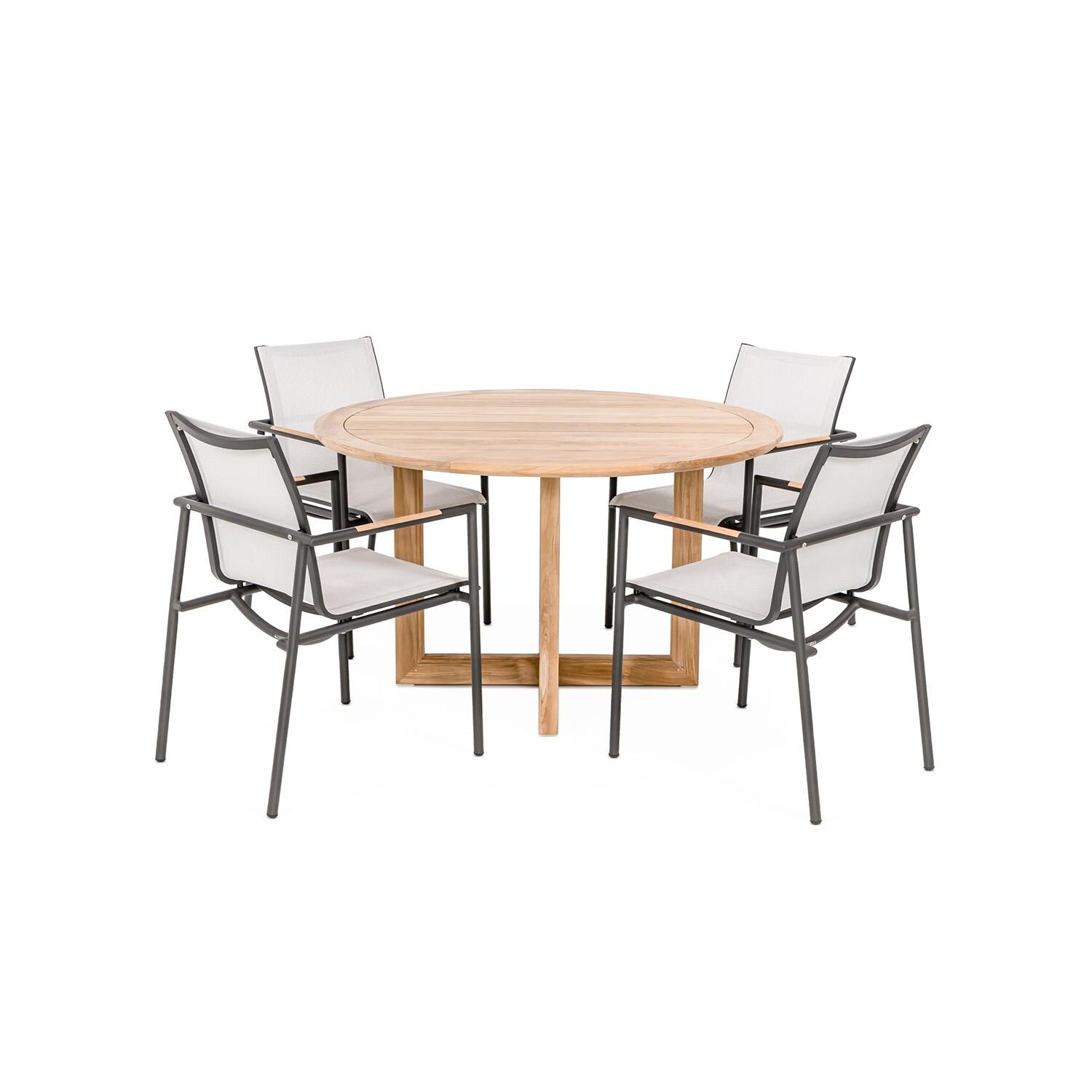 Signature Audubon/Harborview Round 50-Inch 5-Piece Dining Set