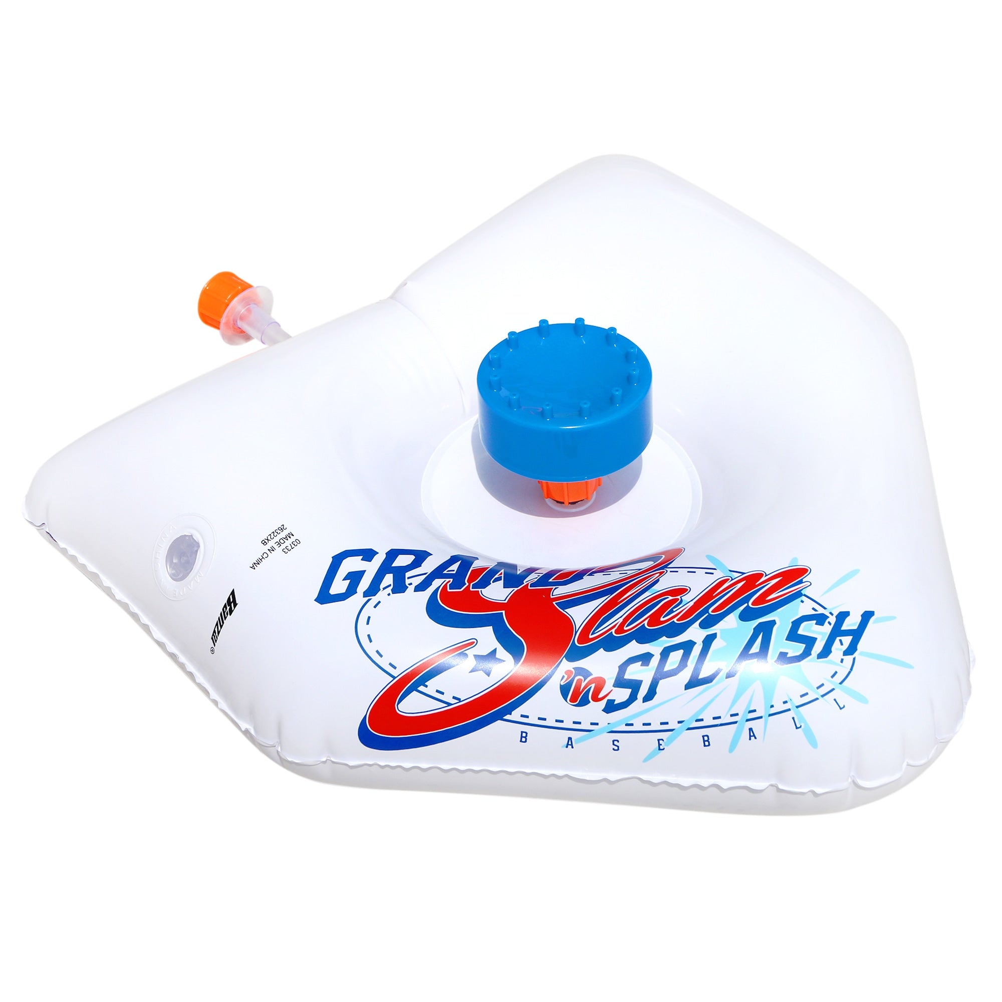 Banzai Splash & Slam Baseball - Tee & Sprinkler Water Sports Game - Includes Plastic Bat + 2 Plastic Balls + Home Plate & Bases, , Backyard Batting Practice, Kids Ages 3