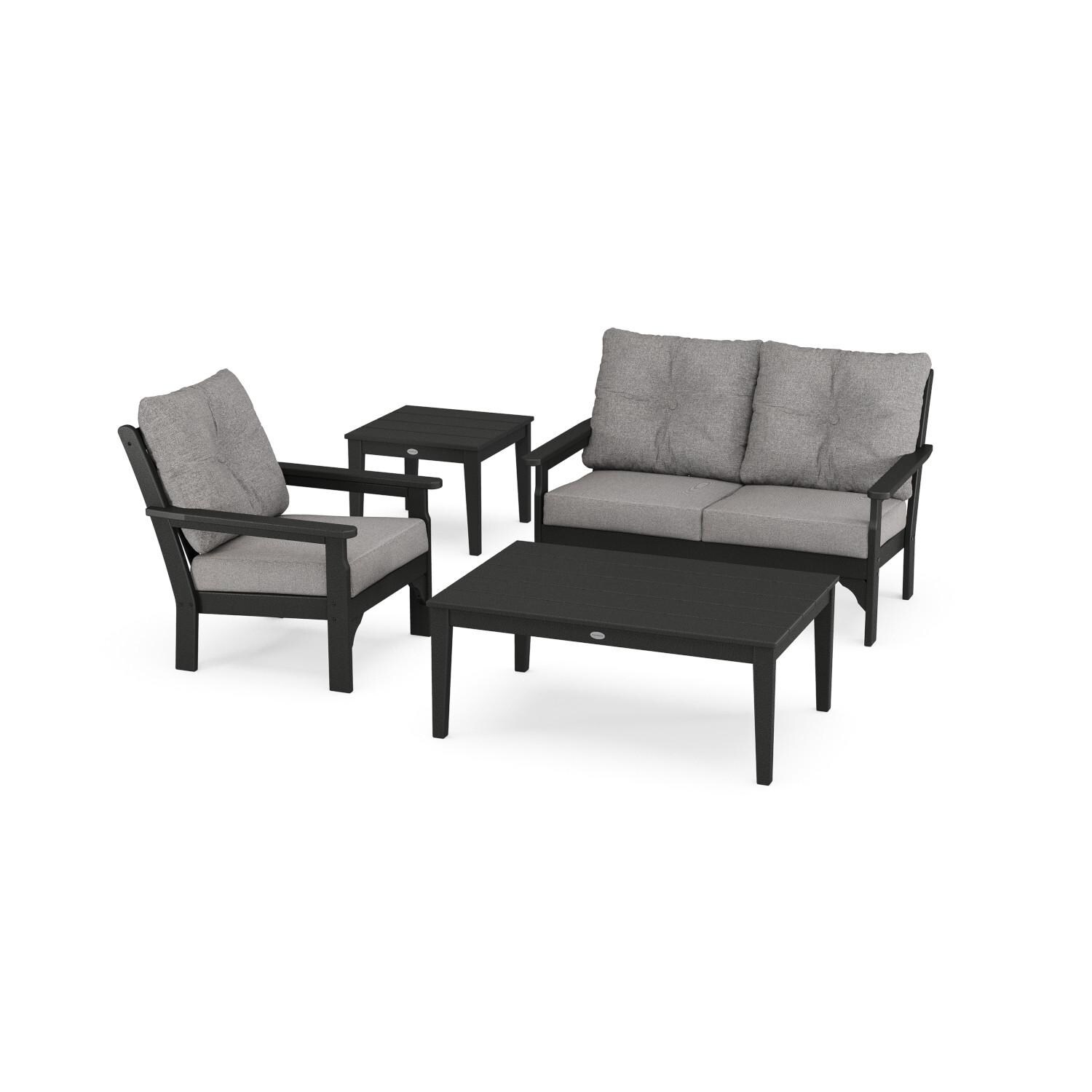 POLYWOOD Vineyard 4-Piece Deep Seating Set