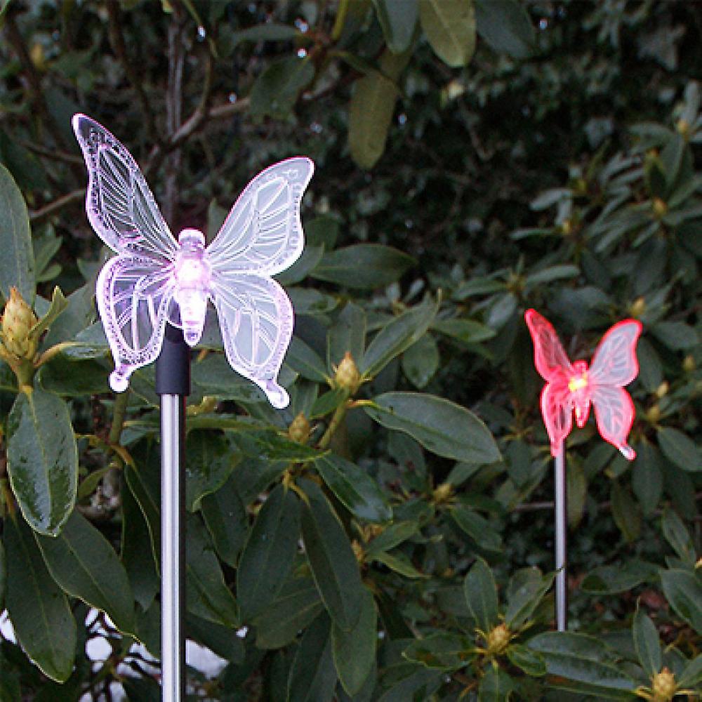 Led Solar Garden Stake Light Multi Color-changing Dragonfly Garden Decor Figurines Lights Outdoor Landscape Lighting For Path， Yard， Lawn， Patio Drago