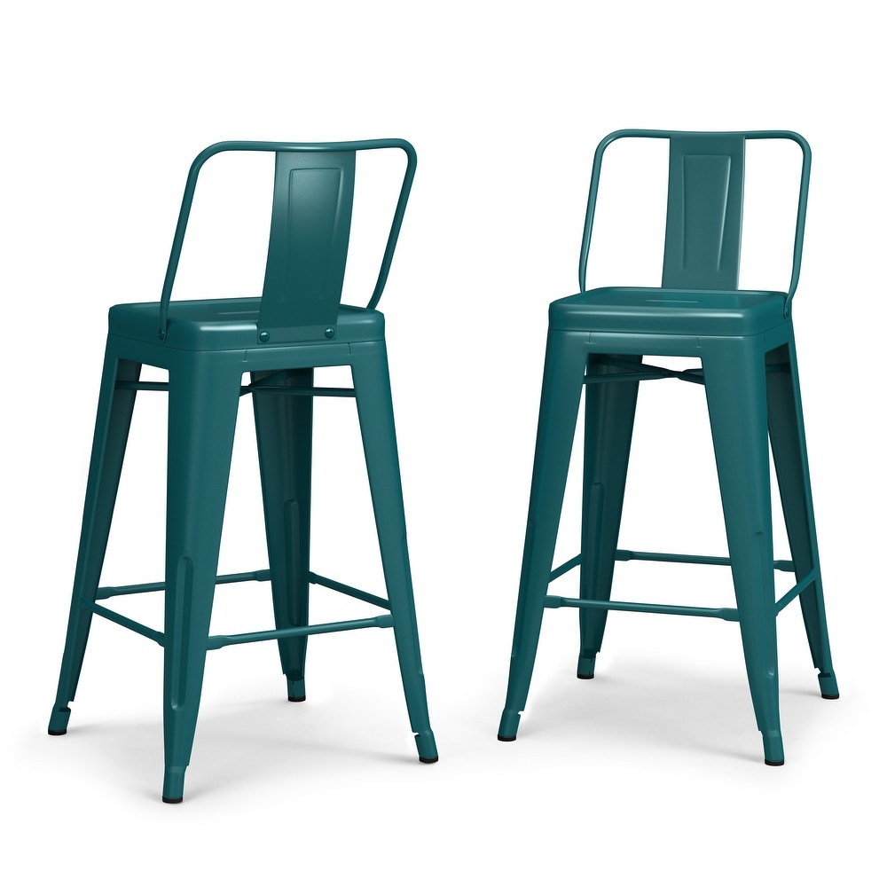 WYNDENHALL Josephine Industrial Metal Stool (Set of 4)