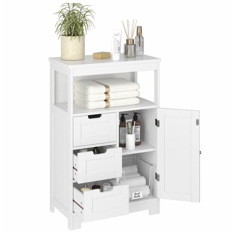 3 drawer Single Door Bathroom Storage Cabinet   23.62\