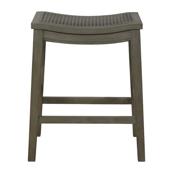 Wren 24 Saddle Stool (2-Pack)|Antique White