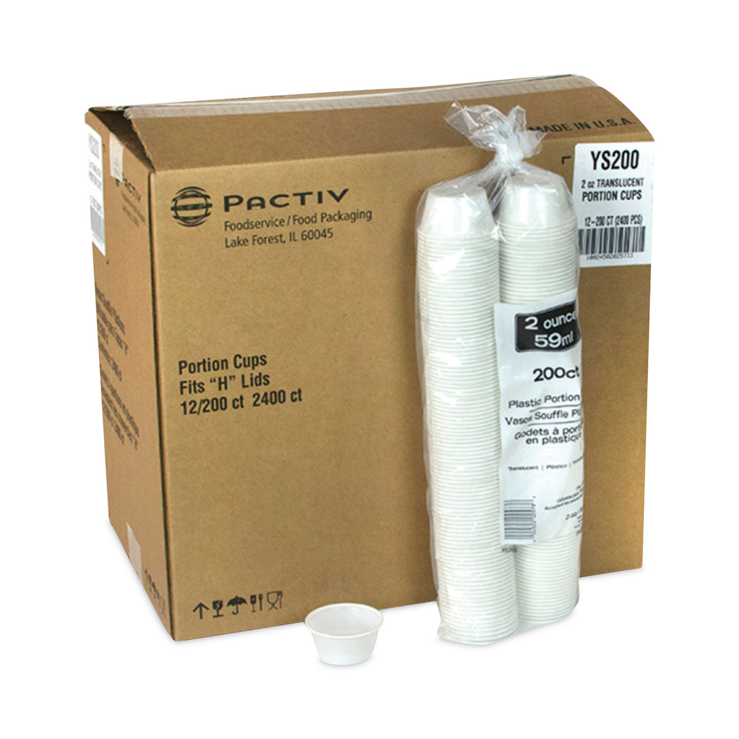 Plastic Portion Cup by Pactiv PCTYS200