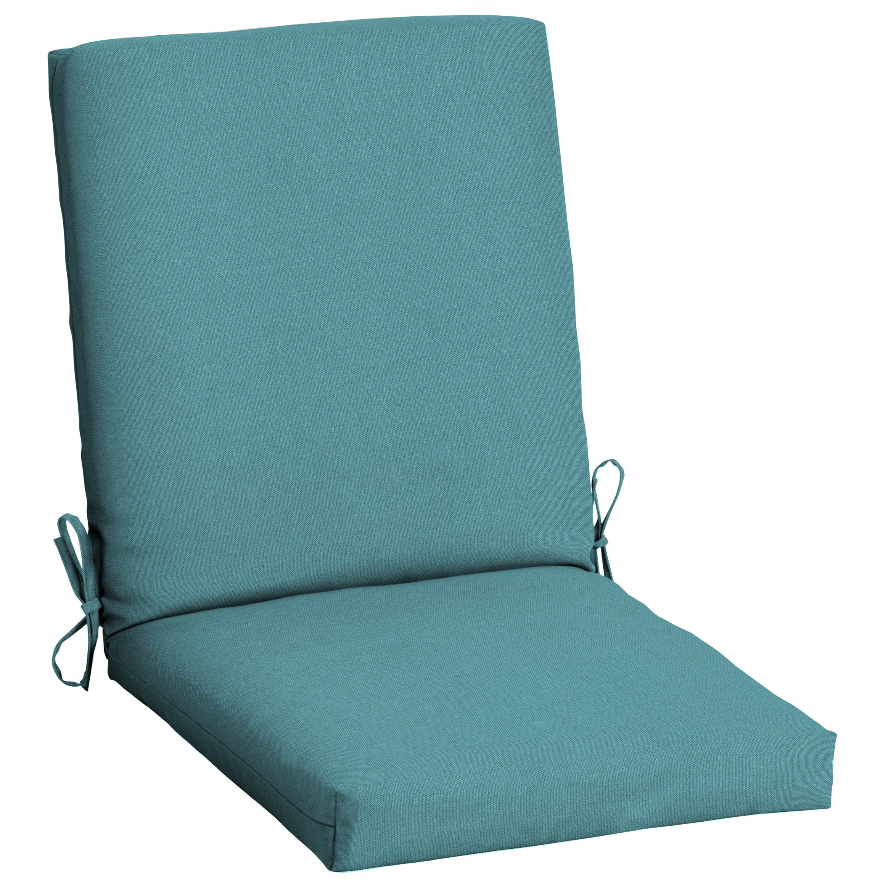 Mainstays 43" x 20" Turquoise Blue Rectangle Patio Chair Cushion, 1 Piece