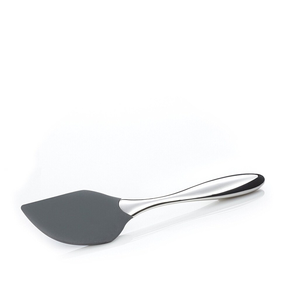 Nambe Curvo Stainless Steel Spatula Bowl Scraper   12 inch