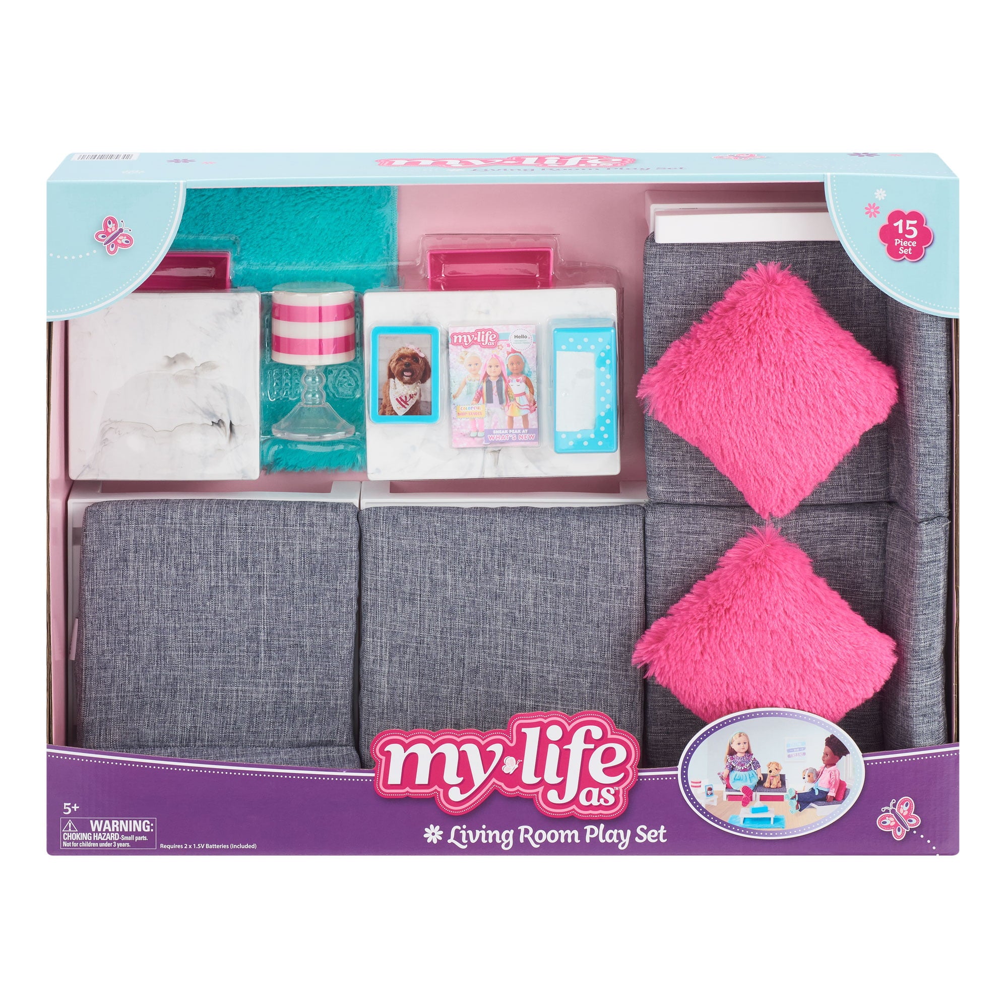My Life As 15-Piece Living Room Play Set for 18 Inch Dolls