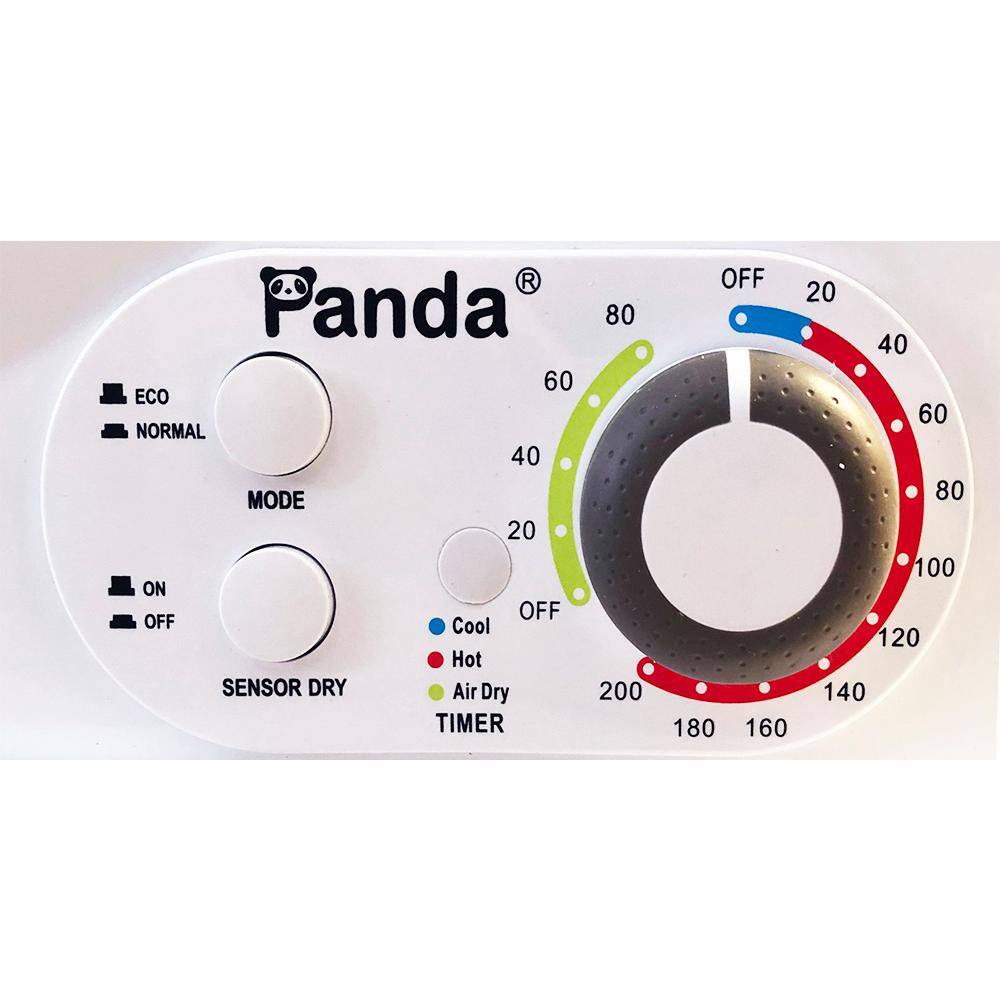 Panda 3.5 cu.ft. 110-Volt Compact Portable Electric Laundry Dryer White and Black PAN760SF