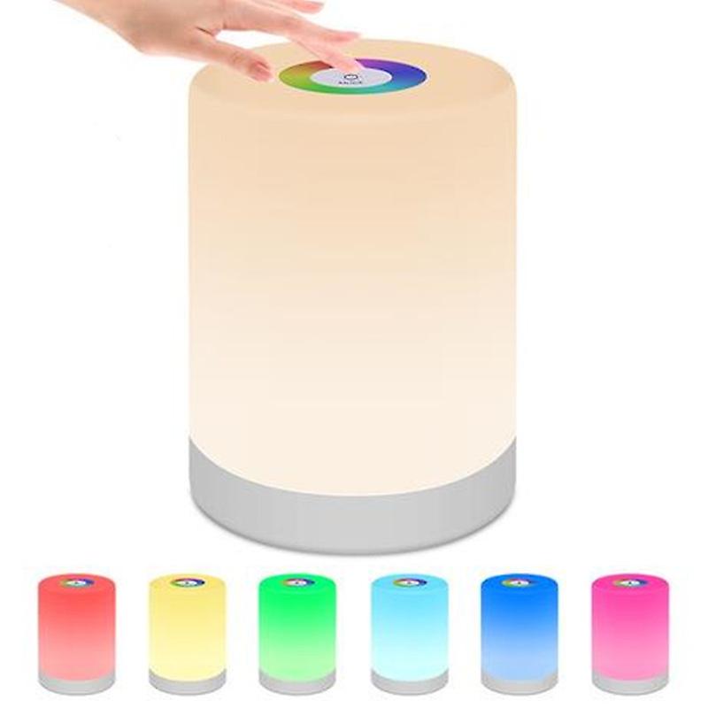 Rgb 7 Colors Changing Night Light， Usb Charging Touch Lamp With Remote Control， Acrylic Table Lamp For Bedroom/bar/restaurant