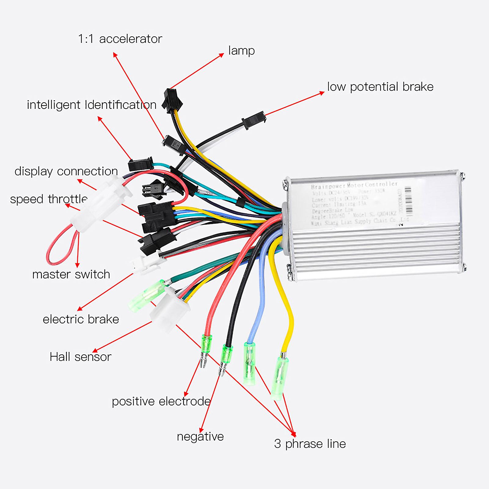 24v-36v Waterproof Lcd Display Panel Electric Bicycle Scooter Controller Kit (1#24v-36v)