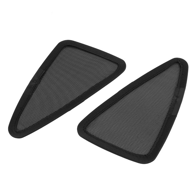 Unique Bargains 2 Pcs Glass Shade Cover Triangular Window Sun Shade Net Cover For Tesla Model X