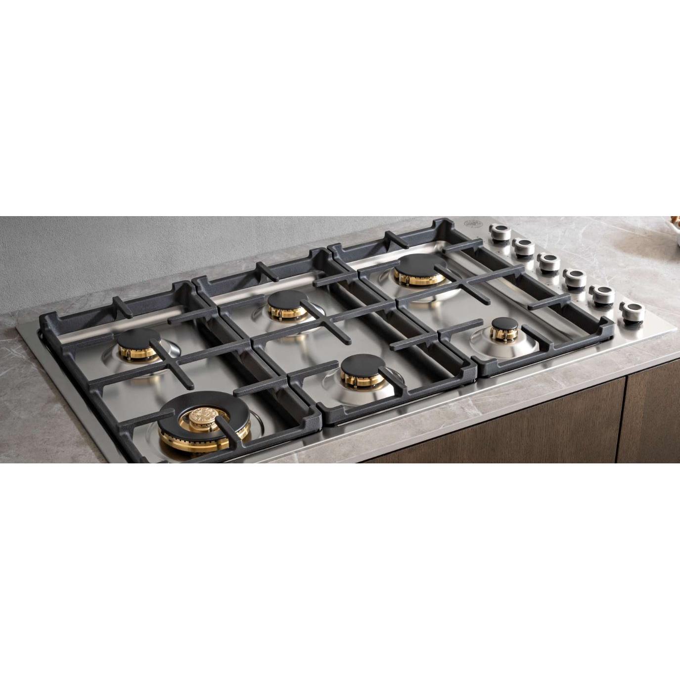 Bertazzoni 36-inch Built-In Gas Cooktop PROF366QBXT